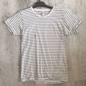 American Apparel black and white striped tee